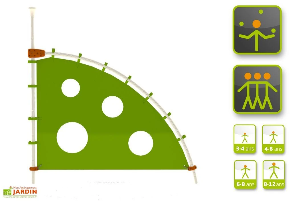 Toile D'Adresse Agrès Pour Aire De Jeux EVO 2 Toile D'Adresse Agrès Pour Aire De Jeux EVO – Image 2