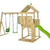 Aire De Jeux En Bois : Portique, Mur D’escalade Et Toboggan – TP Kingswood