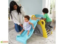 KidKraft Aire De Jeux Avec Plateforme En Bois Et Toboggan -Portique Jardin Soldes Magasin aire de jeux bois plastique