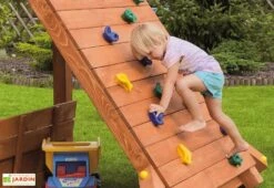 Portique Aire De Jeux Tour Giant -Portique Jardin Soldes Magasin aire de jeux bois toboggan escalade fungoo giant 3