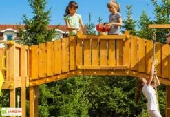 Aire De Jeux Géante Play Box : Toboggans + Cabanes + Balançoire + Pont -Portique Jardin Soldes Magasin aire de jeux geante fungoo play box 3