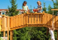 Aire De Jeux Géante Spider Land : Toboggans + Cabane + Escalade + Pont -Portique Jardin Soldes Magasin aire de jeux geante fungoo spider land 2