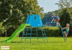 Aire De Jeux évolutive : Cabane, Pont De Singe Et Toboggan - TP Explorer