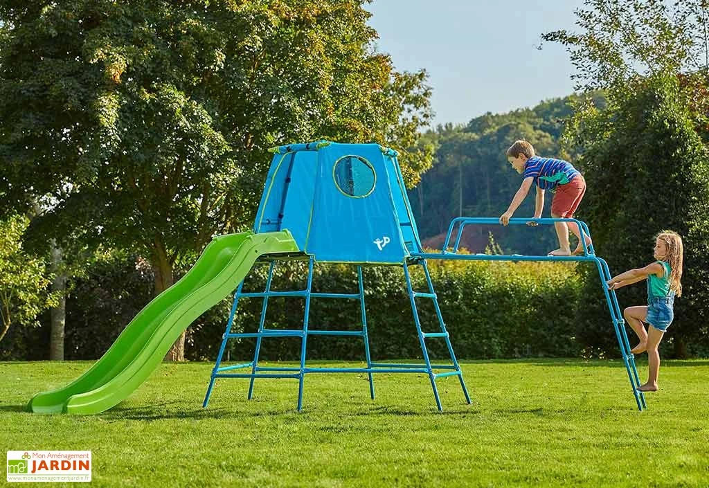 Aire De Jeux évolutive : Cabane, Pont De Singe Et Toboggan - TP Explorer 1 Aire De Jeux évolutive : Cabane, Pont De Singe Et Toboggan - TP Explorer