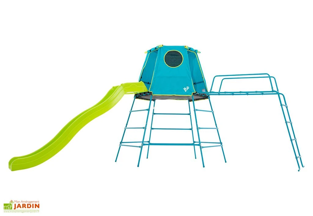 Aire De Jeux évolutive : Cabane, Pont De Singe Et Toboggan - TP Explorer 2 Aire De Jeux évolutive : Cabane, Pont De Singe Et Toboggan - TP Explorer – Image 2