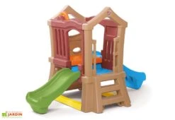 Step2 Aire De Jeux Pour Enfants Play Up : 2 Toboggans + Mur D'Escalade