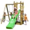 Aire De Jeux Funny 3 : Toboggan + Balançoire + Bac à Sable + Escalade