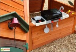 Aire De Jeux Kidkraft Bois De Cèdre Canyon Ridge : Balançoires Toboggans -Portique Jardin Soldes Magasin aire jeux bois cedre kidkraft toboggans balancoires canyon ridge 4