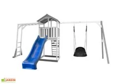 Axi Aire De Jeux En Bois De Hemlock Portique Balançoire Nid D’Oiseau Ovale