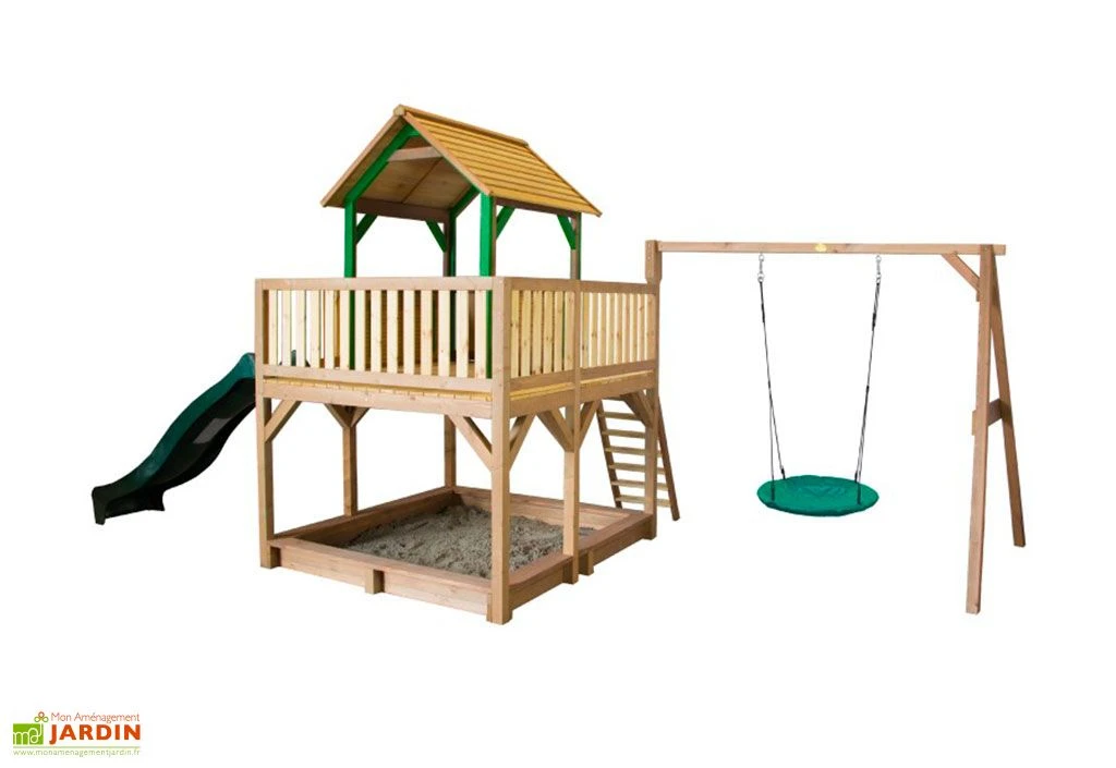 Axi Aire De Jeux En Bois De Hemlock Portique Balançoire Et Toboggan Atka 1 Axi Aire De Jeux En Bois De Hemlock Portique Balançoire Et Toboggan Atka