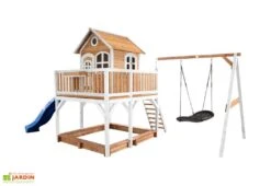 Axi Aire De Jeux En Bois De Hemlock Portique Balançoire Et Toboggan Liam -Portique Jardin Soldes Magasin aire jeux bois hemlock portique balancoire toboggan liam 5