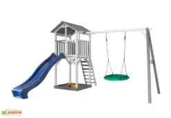 Axi Aire De Jeux En Bois De Hemlock Portique Nid D’Oiseau Beach Tower