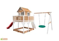 Axi Aire De Jeux En Bois De Hemlock Toboggan Et Portique Balançoire Liam -Portique Jardin Soldes Magasin aire jeux bois hemlock toboggan portique balancoire liam 4