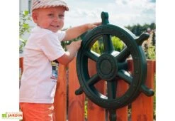 Aire De Jeux En Bois De Pin Traité Portique + 2 Toboggans Smile Farm -Portique Jardin Soldes Magasin aire jeux bois pin traite portique 2toboggans smile farm 3