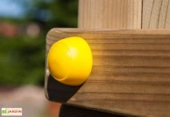 Aire De Jeux En Bois De Pin Traité Portique + 2 Toboggans Smile Farm -Portique Jardin Soldes Magasin aire jeux bois pin traite portique 2toboggans smile farm 4