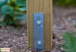 Aire De Jeux En Bois De Pin Traité Portique + 2 Toboggans Smile Farm -Portique Jardin Soldes Magasin aire jeux bois pin traite portique 2toboggans smile farm 5