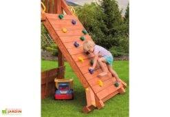 Aire De Jeux En Bois De Pin Traité Avec Portique Giant Move Beach -Portique Jardin Soldes Magasin aire jeux bois pin traite portique giant move beach