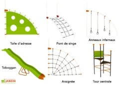 Aire De Jeux EVO-Costo Avec 6 Agrès 7 Aire De Jeux EVO-Costo Avec 6 Agrès -Portique Jardin Soldes Magasin aire jeux evolutive evo costo agres