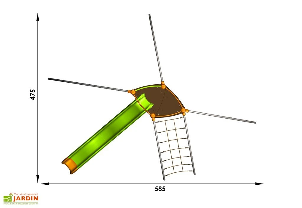 Aire De Jeux EVO-Costo Avec 6 Agrès 4 Aire De Jeux EVO-Costo Avec 6 Agrès – Image 4