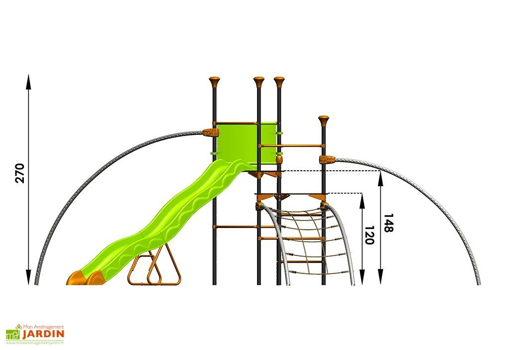 Aire De Jeux EVO-Costo Avec 6 Agrès 5 Aire De Jeux EVO-Costo Avec 6 Agrès – Image 5