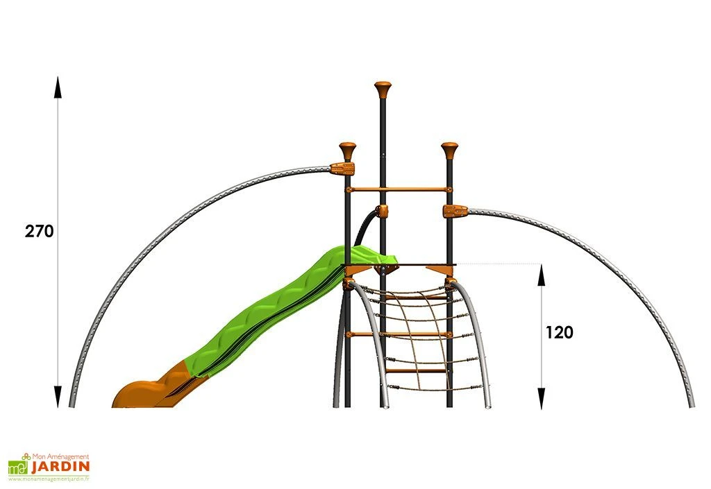 Aire De Jeux EVO-Filo Avec 6 Agrès 4 Aire De Jeux EVO-Filo Avec 6 Agrès – Image 4