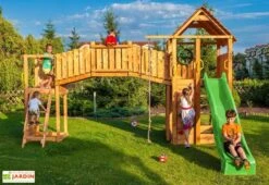 Aire De Jeux Rainbow Fortress Tip : Escalade + Toboggan + Pont