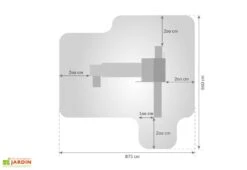 Aire De Jeux Rainbow Fortress Tip : Escalade + Toboggan + Pont -Portique Jardin Soldes Magasin aire jeux geante bois fungoo escalade toboggan pont 7