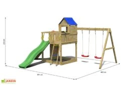 Aire De Jeux Avec Portique En Bois De Pin Traité Fungoo Treehouse 7 Aire De Jeux Avec Portique En Bois De Pin Traité Fungoo Treehouse -Portique Jardin Soldes Magasin aire jeux portique bois pin traite fungoo treehouse 2
