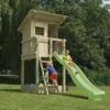 Aire De Jeux Beach Hut En Bois Autoclave Avec Toboggan