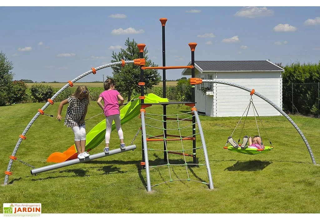 Aire De Jeux EVO-Gyl Avec 5 Agrès 1 Aire De Jeux EVO-Gyl Avec 5 Agrès