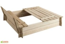 Bac A Sable Bois Avec Bancs Intégrés