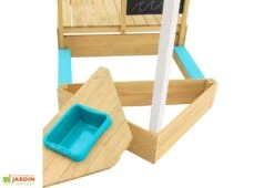 Bac à Sable En Bois Coulissant Pour Enfants – TP Bateau Pirate Ahoy -Portique Jardin Soldes Magasin bac a sable bac de rangement