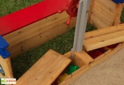 KidKraft Bac à Sable En Bois Bateau De Pirate 200 Cm -Portique Jardin Soldes Magasin bac a sable bateau pirate bois jardin enfant 4