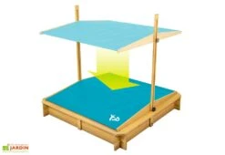 Bac à Sable En Bois Avec Auvent Escamotable – Wooden Sandpit 7 Bac à Sable En Bois Avec Auvent Escamotable – Wooden Sandpit -Portique Jardin Soldes Magasin bac a sable enfant auvent