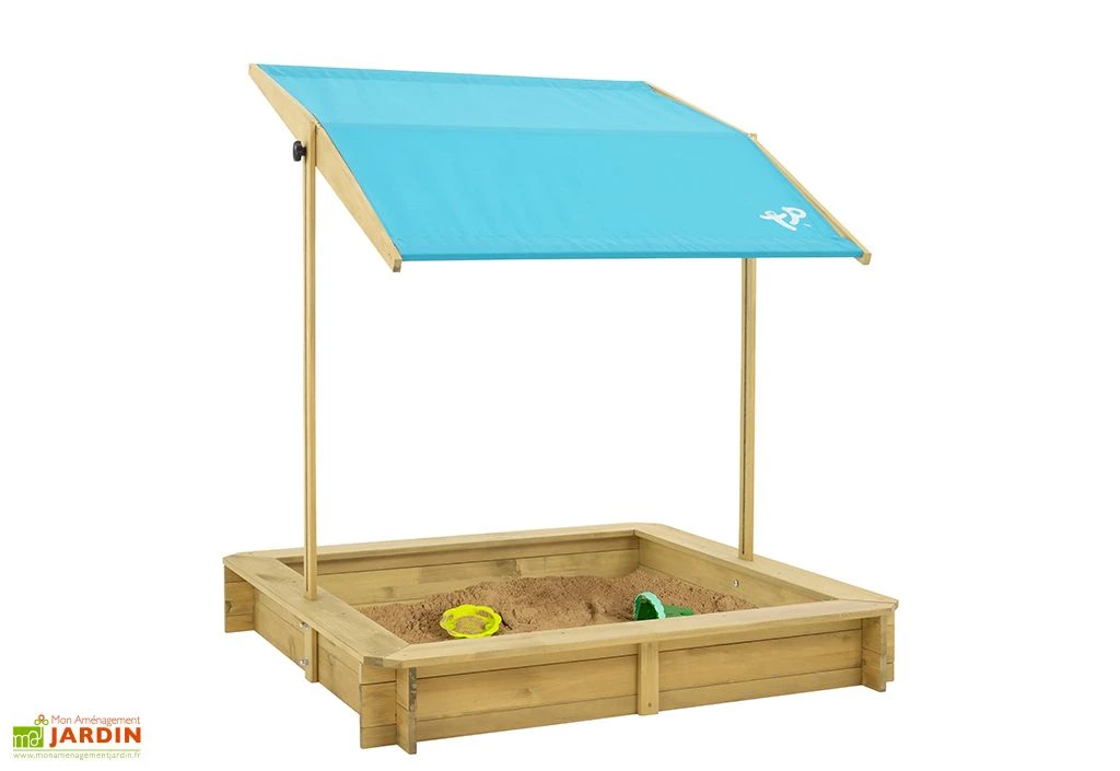 Bac à Sable En Bois Avec Auvent Escamotable – Wooden Sandpit 2 Bac à Sable En Bois Avec Auvent Escamotable – Wooden Sandpit – Image 2