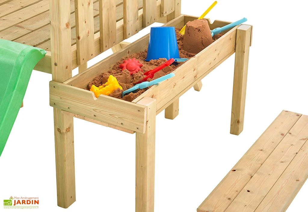 Aire De Jeux En Bois Pour Bébé Avec Balançoire Et Toboggan – TP Bambin 4 Aire De Jeux En Bois Pour Bébé Avec Balançoire Et Toboggan – TP Bambin – Image 4