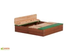 Axi Bac à Sable Avec Bancs En Bois De Hemlock Ella 95 X 100 Cm -Portique Jardin Soldes Magasin bac sable bancs bois hemlock ella 95x100cm 1