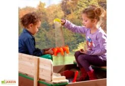 Axi Bac à Sable Avec Bancs En Bois De Hemlock Ella 95 X 100 Cm -Portique Jardin Soldes Magasin bac sable bancs bois hemlock ella 95x100cm 4