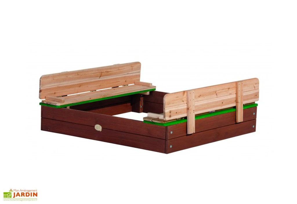 Axi Bac à Sable Avec Bancs En Bois De Hemlock Ella XL 120 X 120 Cm 1 Axi Bac à Sable Avec Bancs En Bois De Hemlock Ella XL 120 X 120 Cm