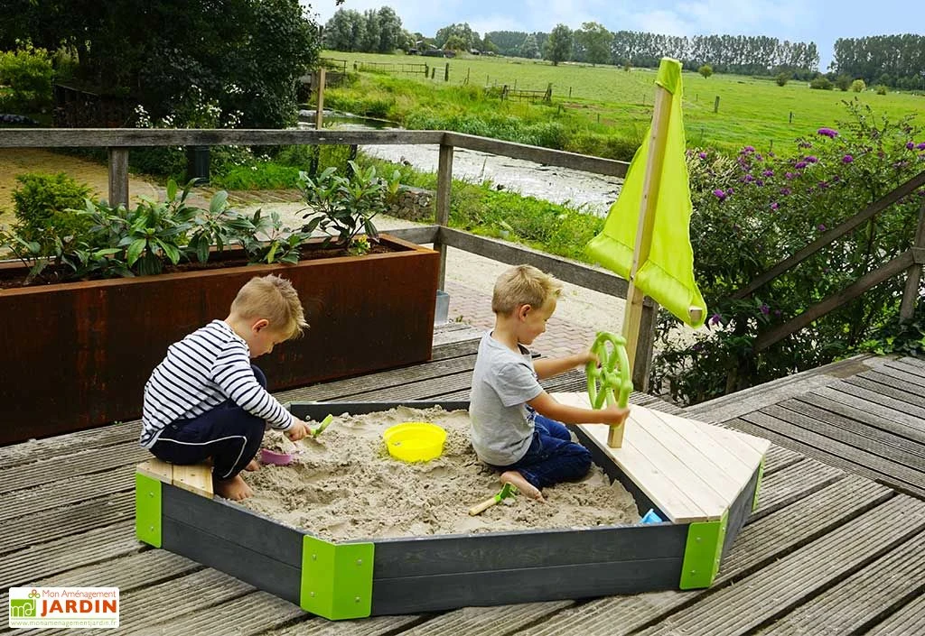 EXIT TOYS Bac à Sable Bateau En Bois De Cèdre Aksent 90 X 190 Cm 1 EXIT TOYS Bac à Sable Bateau En Bois De Cèdre Aksent 90 X 190 Cm