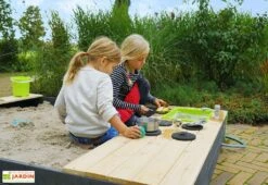 EXIT TOYS Bac à Sable Avec Cuisine En Bois De Cèdre Aksent 140 X 200 Cm -Portique Jardin Soldes Magasin bac sable cuisine bois cedre aksent 140 200 cm 1