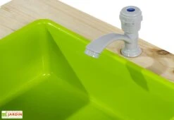 EXIT TOYS Bac à Sable Avec Cuisine En Bois De Cèdre Aksent 140 X 200 Cm -Portique Jardin Soldes Magasin bac sable cuisine bois cedre aksent 140 200 cm 4