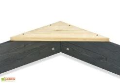 EXIT TOYS Bac à Sable Hexagonal En Bois De Cèdre Aksent (2 Tailles) -Portique Jardin Soldes Magasin bac sable hexagonal bois cedre aksent 2 tailles 1