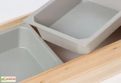 Pinolino Bac à Sable En Bois 120 L 118 X 112 Cm – Lennart -Portique Jardin Soldes Magasin bacs plastique bac a sable bois 120l