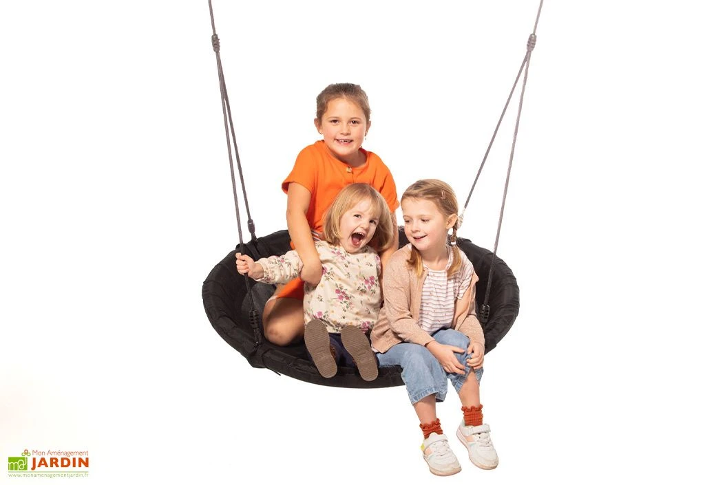 Balançoire Nid D’oiseau En Polyéthylène – Ø 100 Cm 1 Balançoire Nid D’oiseau En Polyéthylène – Ø 100 Cm