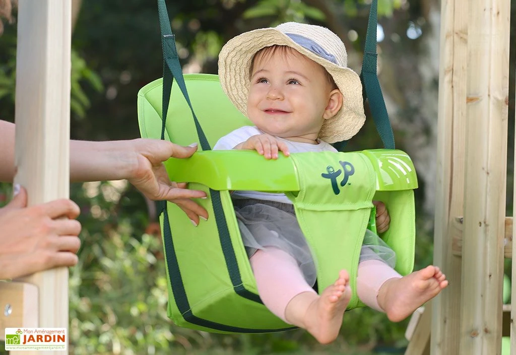 Aire De Jeux En Bois Pour Bébé Avec Balançoire Et Toboggan – TP Bambin 5 Aire De Jeux En Bois Pour Bébé Avec Balançoire Et Toboggan – TP Bambin – Image 5