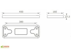 Balançoire Caoutchouc Curve + Chaînes Inox Pour Collectvités (2,5m) -Portique Jardin Soldes Magasin balancoire caoutchouc collectivite dimensions 1