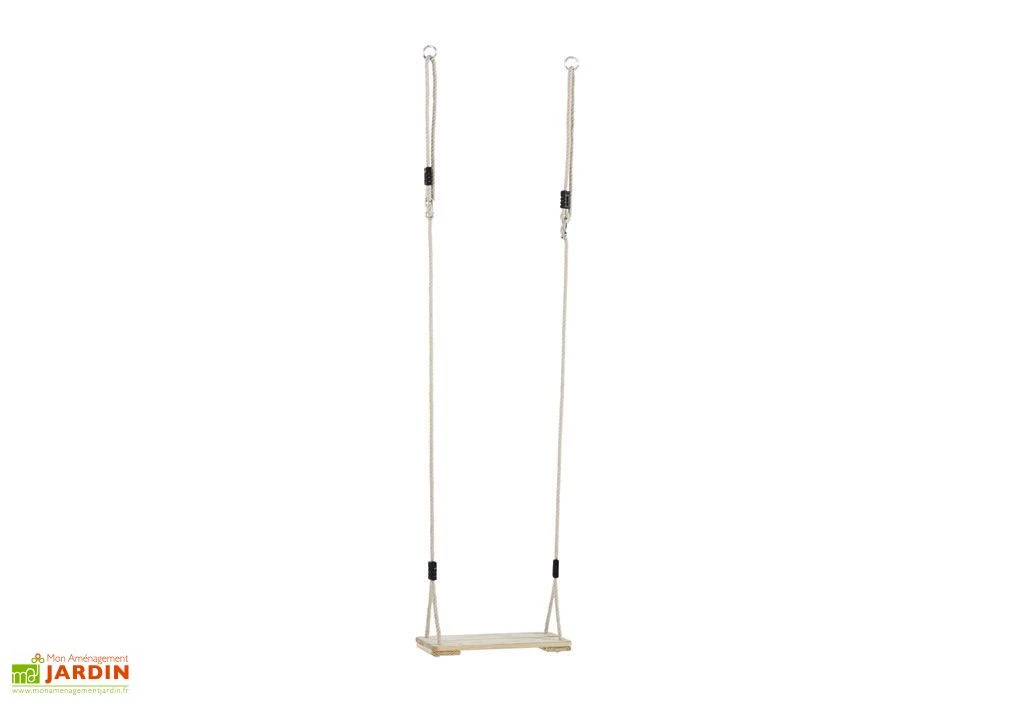 Balançoire Bois Réglable Pour Portique De 1,85 à 2,40m 3 Balançoire Bois Réglable Pour Portique De 1,85 à 2,40m – Image 3