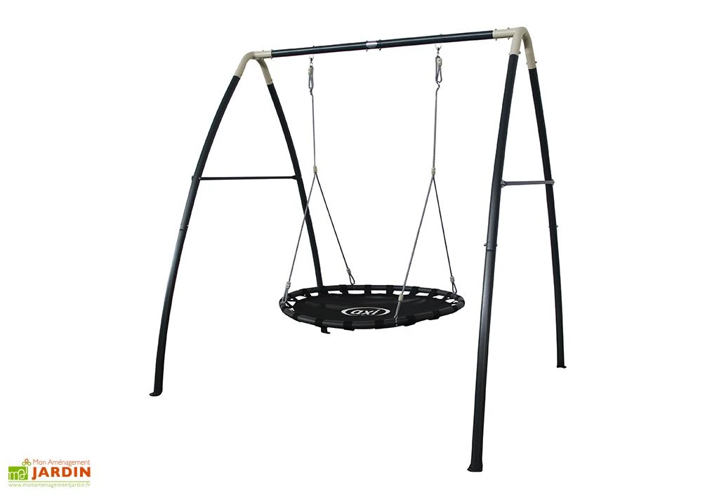 Axi Portique Balançoire Nid D’oiseau En Acier – 238 X 210 X 218 Cm 2 Axi Portique Balançoire Nid D’oiseau En Acier – 238 X 210 X 218 Cm – Image 2