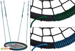 Balançoire Nid D'Oiseau Oval 108 X 83,5 Cm (2 Coloris) 9 Balançoire Nid D'Oiseau Oval 108 X 83,5 Cm (2 Coloris) -Portique Jardin Soldes Magasin balancoire nid oval